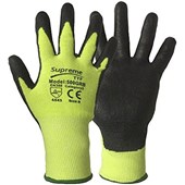 Supreme Green Cut 5 Work Gloves 500GRB with PU Coating - 13g Cut Resistant Level 5 (Cut C)