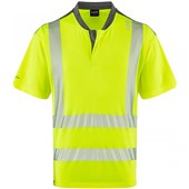 Leo Workwear Putsborough Yellow EcoViz Coolmax Performance Hi Vis T-Shirt