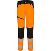 Portwest T140 PW3 Orange Stretch Hi Vis Trouser