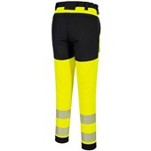 Portwest T140 PW3 Yellow Stretch Hi Vis Trouser