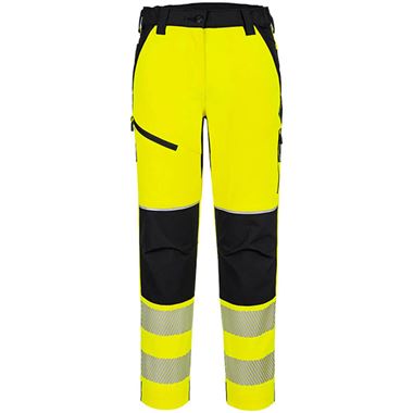 Portwest T141 PW3 Yellow Women's Stretch Hi Vis Trouser