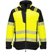 Portwest T160 PW3 Yellow Waterproof Padded Hi Vis Winter Jacket