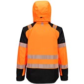 Portwest T161 PW3 Orange Waterproof Breathable Hi Vis Overhead Rain Jacket (3L)