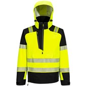 Portwest T161 PW3 Yellow Waterproof Breathable Hi Vis Overhead Rain Jacket (3L)
