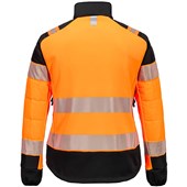 Portwest T171 PW3 Orange Women's Hybrid Padded Lined Hi Vis Baffle Jacket