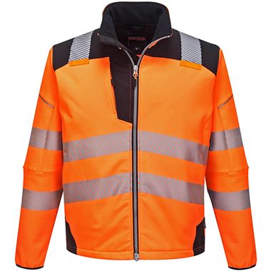 Portwest T402 Orange PW3 Hi Vis Softshell Jacket (3L)