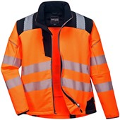 Portwest T402 Orange PW3 Hi Vis Softshell Jacket (3L)