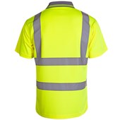 Uneek UC808Y Yellow Hi Vis Short Sleeve Polo Shirt