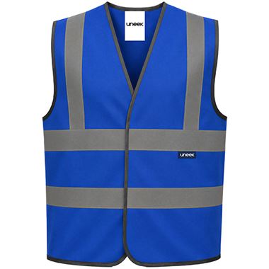 Uneek UN801 Coloured Sleeveless Safety Waistcoat