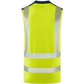 Leo Workwear Bradwell Yellow EcoViz Performance Sleeveless Hi Vis T-Shirt