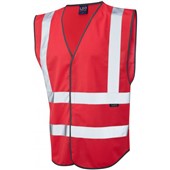 Leo Workwear Pilton EcoViz Coloured Reflective Vest