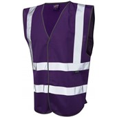 Leo Workwear Pilton EcoViz Coloured Reflective Vest