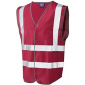 Leo Workwear Pilton EcoViz Coloured Reflective Vest