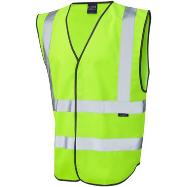 Leo Workwear Pilton EcoViz Coloured Reflective Vest