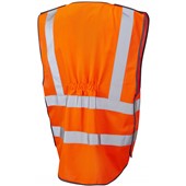 Leo Workwear Barnstaple Orange EcoViz Superior 3-Part Quick Release Hi Vis Rail Vest
