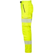 Leo Workwear Starcross Yellow EcoViz Stretch Women's Hi Vis Work Trouser