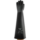 Ansell AlphaTec 87-108 Long Arm Heavy Duty Rubber Chemical Resistant Gauntlet 61cm