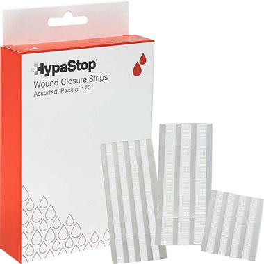 Sterile Skin Closure Strips - Assorted Sizes (Pack 122)