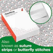 Sterile Skin Closure Strips - Assorted Sizes (Pack 122)