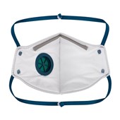 Portwest P210 FFP2 Valved Dolomite Fold Flat Disposable Masks (Pack 3)