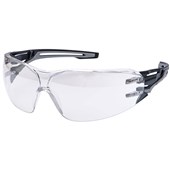 Portwest PR01 Anthracite Wraparound Safety Glasses - Anti Scratch & Anti Fog