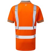 Pulsar PR176-R Rail Orange GRS Recycled Hi Vis Polo Shirt