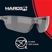JSP Stealth 16g Smoke Safety Sunglasses ASA920-163-000 - Anti Scratch Hardia+ Lens